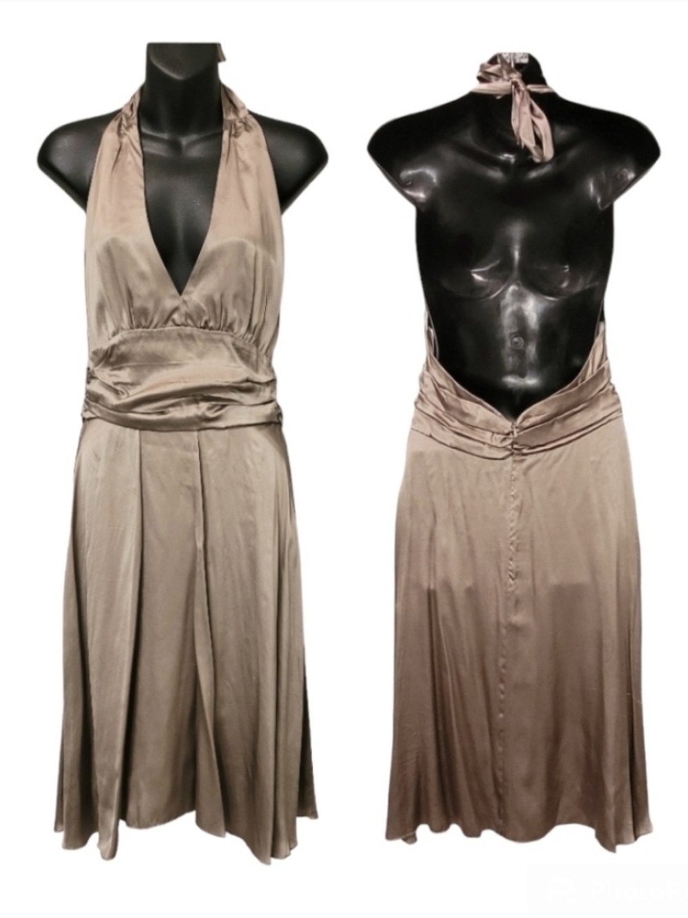 Haven Silk Halter Dress Sz S